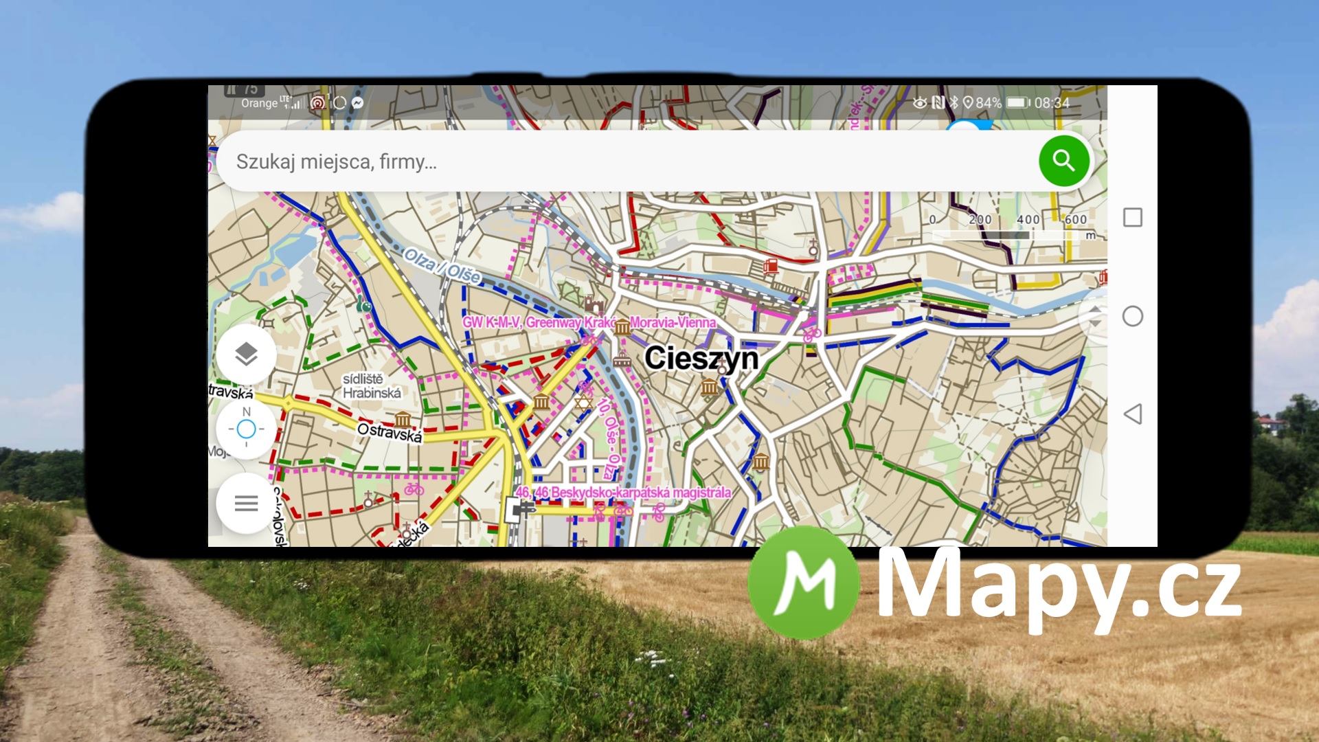 Mapy.cz – nawigacja nie tylko rowerowa i nie tylko w Czechach