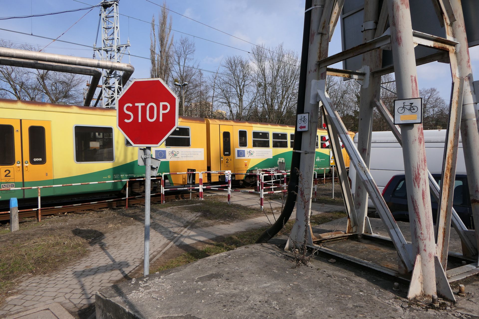 Przejście kolejowe między ul. Dojazdową a ul. Hławiczki w Cieszynie